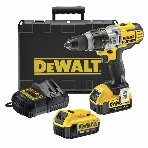 DeWALT DCD990P2B Дрель с рукояткой пистолетного типа Литий-ионная (Li-Ion) 2080г Черный, Желтый аккумуляторная комби-дрель