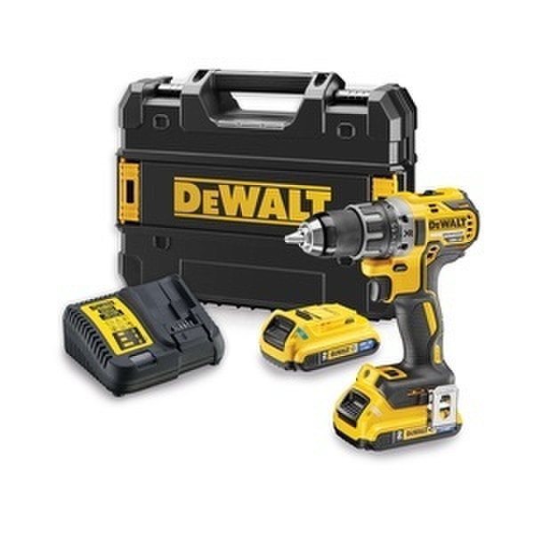 DeWALT DCD791D2B Дрель с рукояткой пистолетного типа 5А·ч 1700г Черный, Желтый аккумуляторная комби-дрель