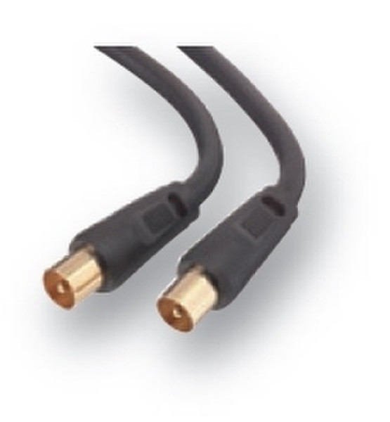 Belkin PRO series COAX V cable 3M gold 3m Schwarz Koaxialkabel