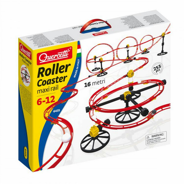 Quercetti Roller Coaster Black,Red,White,Yellow motor skills toy