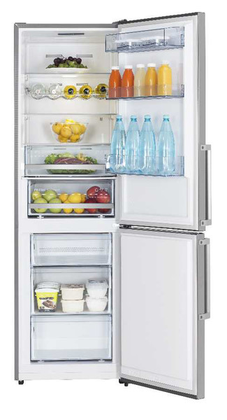 Hisense RB400N4AT3 Отдельностоящий 308л A+++ Нержавеющая сталь холодильник с морозильной камерой
