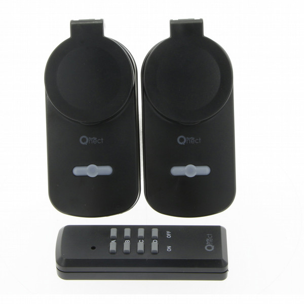 Profile Qnect Black power plug adapter
