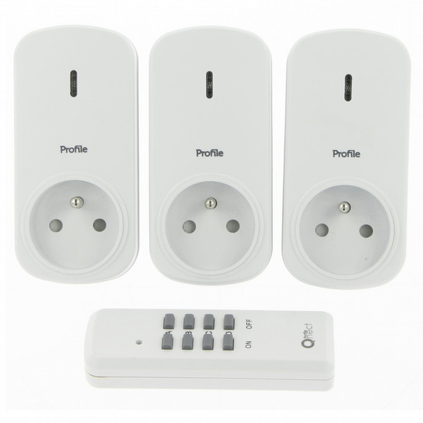 Profile Qnect White power plug adapter