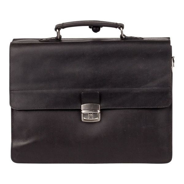 Burkely Dean Leather Black briefcase
