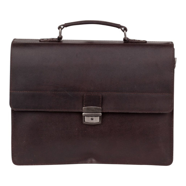 Burkely Dean Leather Brown briefcase