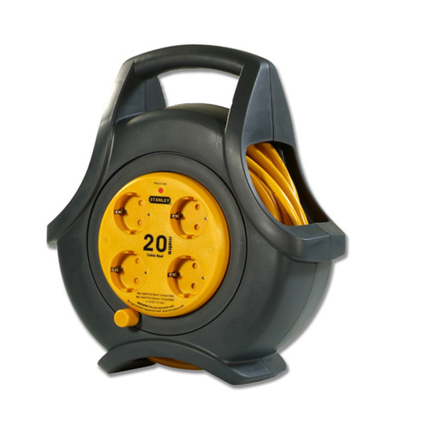 Belkin PowerReel 20m Black,Yellow power cable