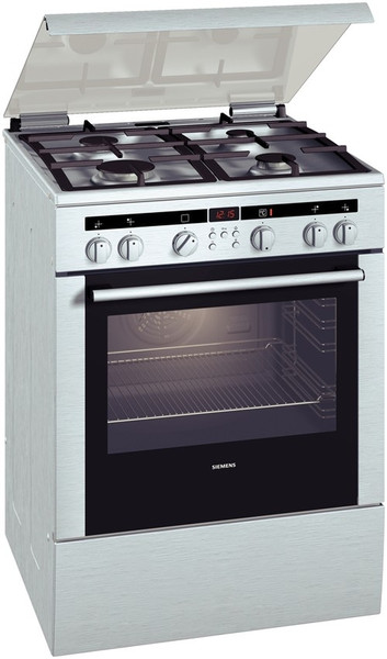 Siemens HM745515N Отдельностоящий Gas hob Cеребряный кухонная плита