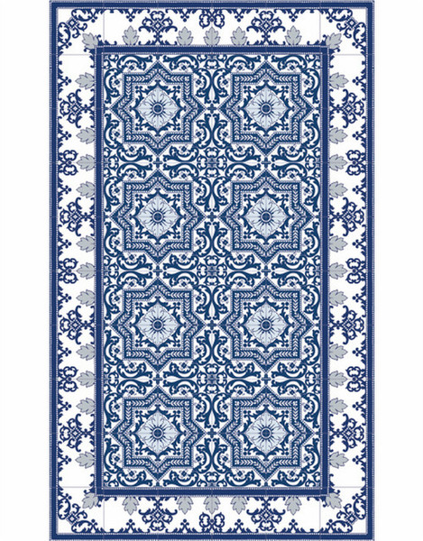 Beija Flor Armenian- A1 Innenraum Floor mat Rechteck Vinyl Blau