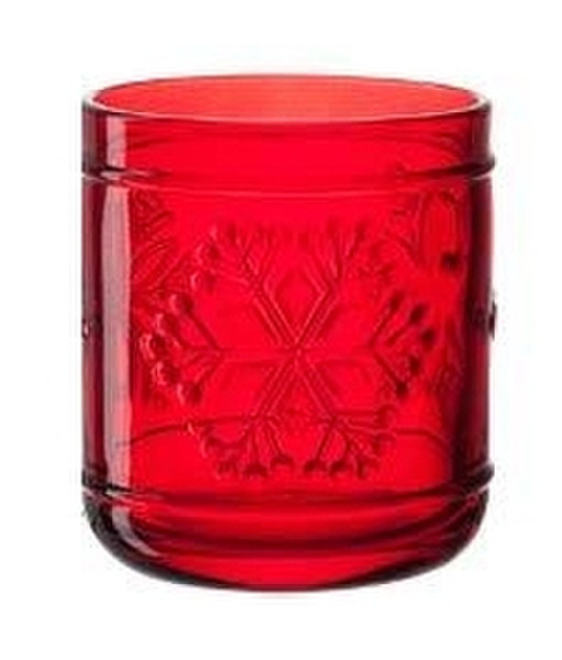 LEONARDO 029385 Glas Rot Kerzenständer