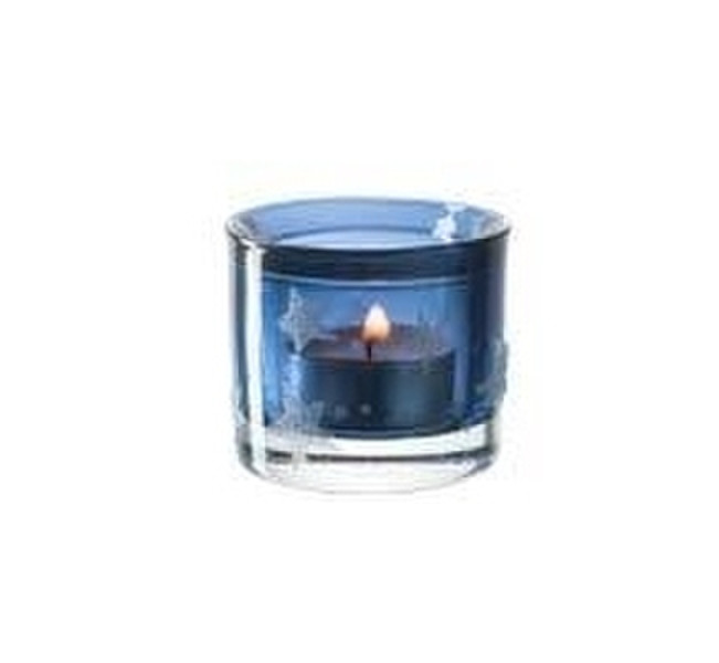 LEONARDO 023670 Glas Blau Kerzenständer