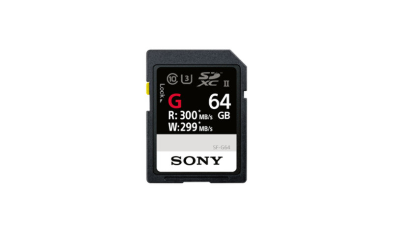 Sony SF-G UHS-II 64 GB 64GB SD UHS-II Class 10 memory card