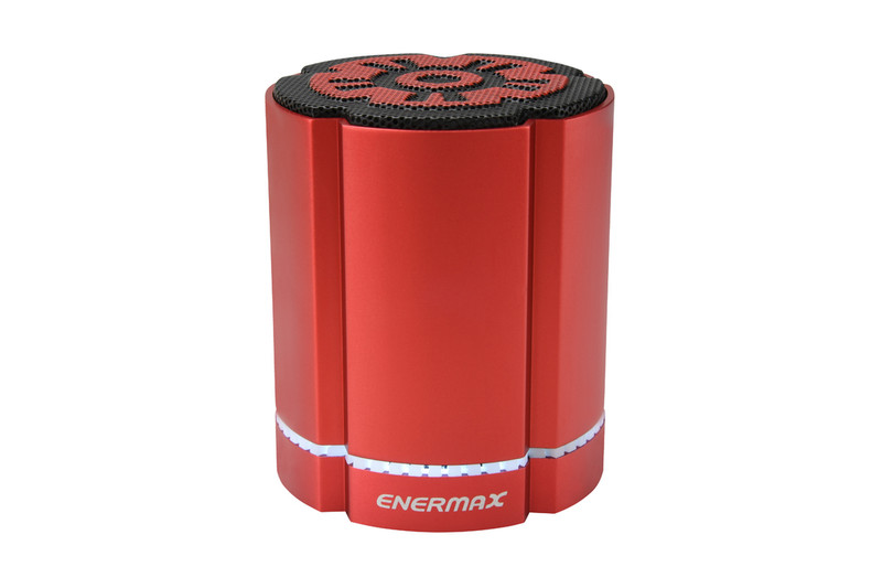 Enermax EAS02S-R Stereo portable speaker 4Вт Красный портативная акустика