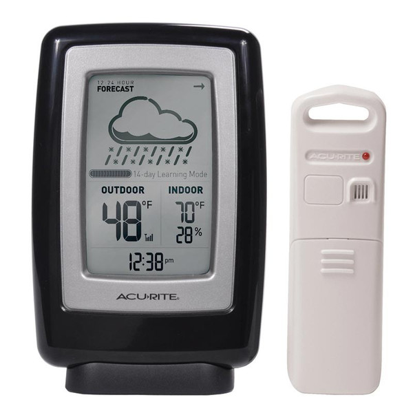 AcuRite 00838A1 Battery Black,Silver weather station