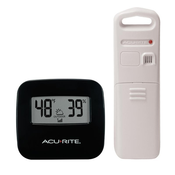 AcuRite 02097M Indoor/outdoor Electronic environment thermometer Black