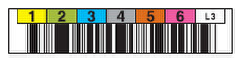 Quantum LTO-3 barcode labels