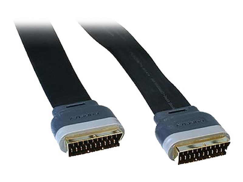 Belkin AV21501QP03 0.9m SCART (21-pin) SCART (21-pin) Black SCART cable