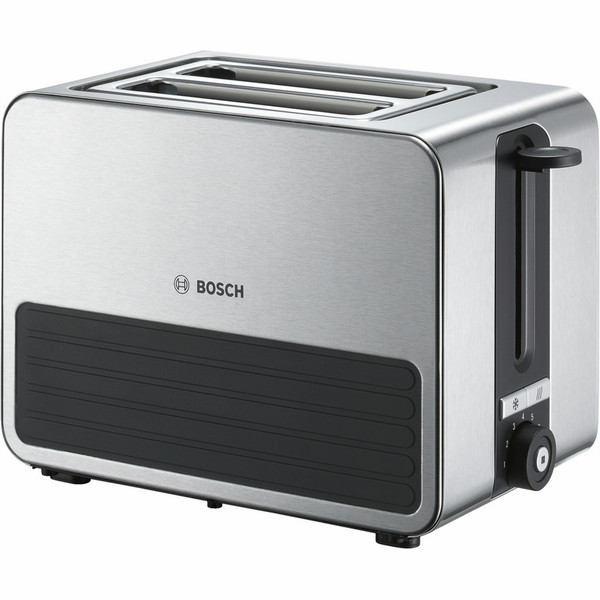 Bosch TAT7S25 2ломтик(а) 1050Вт Черный, Серый тостер