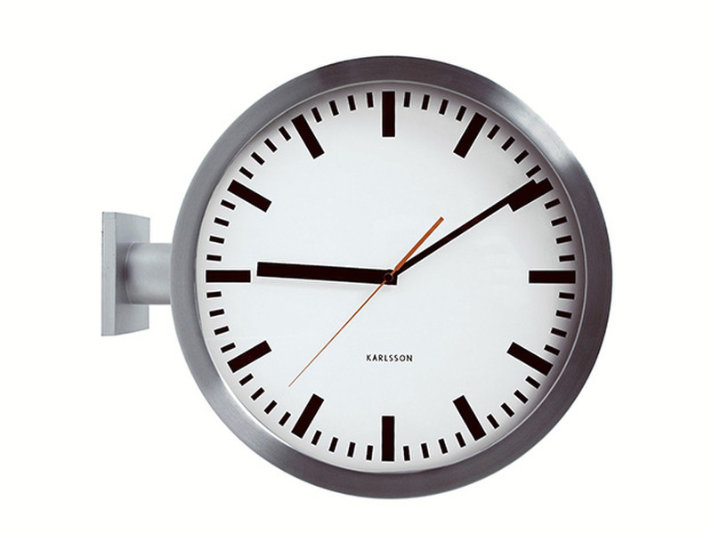 Karlsson KA850551 Quartz wall clock Круг Нержавеющая сталь, Белый настенные часы