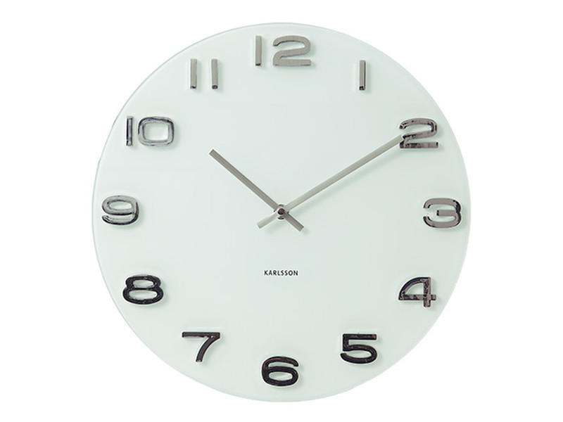 Karlsson Vintage Quartz wall clock Kreis Weiß