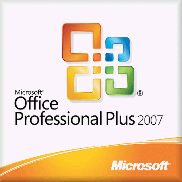 Microsoft Office Professional Plus 2007, Disk-Kit MVL, POR Microsoft Volume License (MVL) Portugiesisch