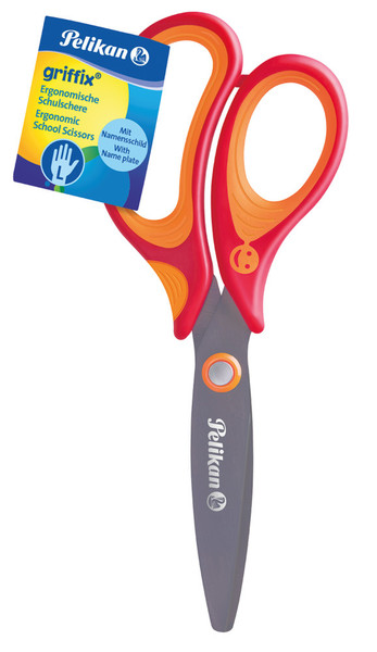 Pelikan SC1LR Art & craft scissors Straight cut Orange,Red