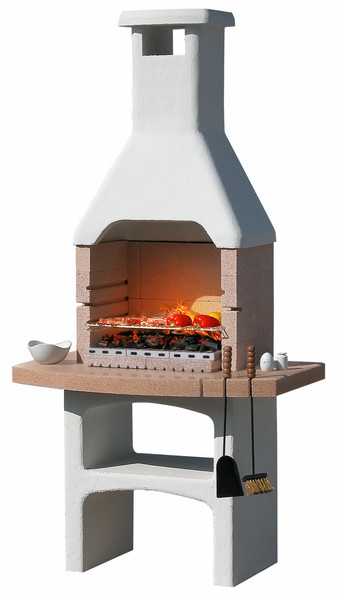 Sunday Desert Barbecue Fireplace Charcoal White