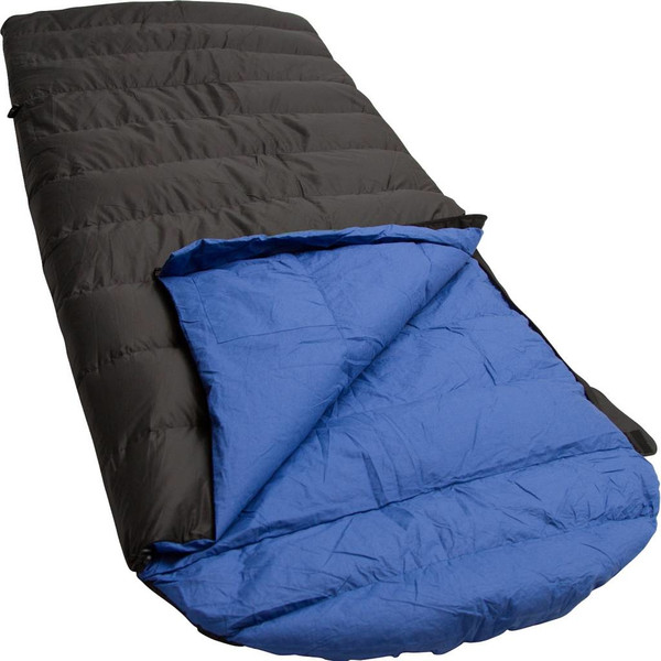 Lowland Ranger Comfort NC Semi-rectangular sleeping bag Nylon Schwarz, Blau
