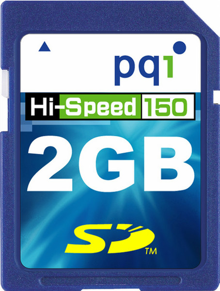 PQI Secure Digital 150x, 2Gb 2ГБ SD карта памяти