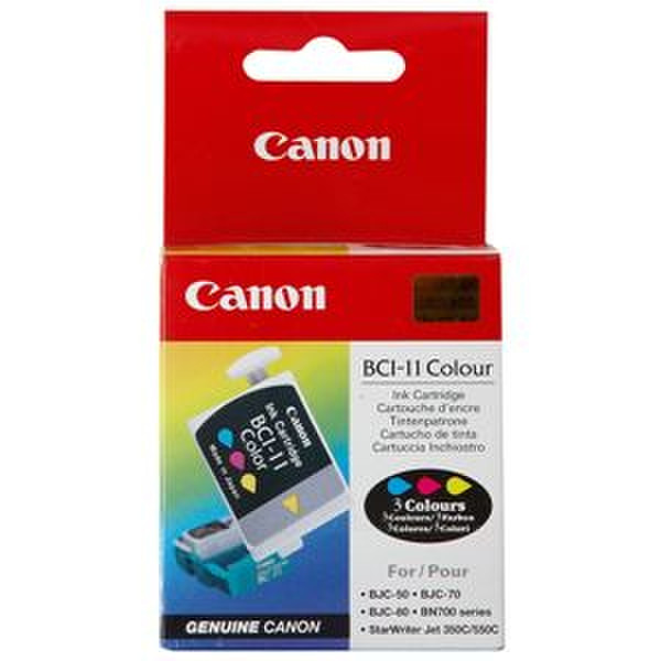 Canon BCI-11 18ml Cyan,Magenta,Yellow ink cartridge