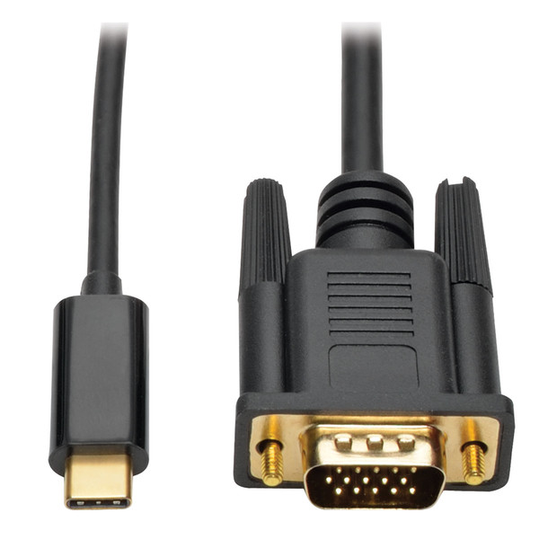Tripp Lite U444-003-V 0.9м USB C VGA (D-Sub) Черный адаптер для видео кабеля