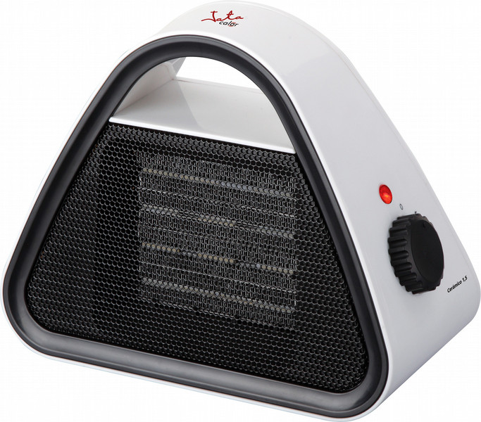 JATA TC85 Для помещений Fan electric space heater 1500Вт Черный, Белый электрический обогреватель