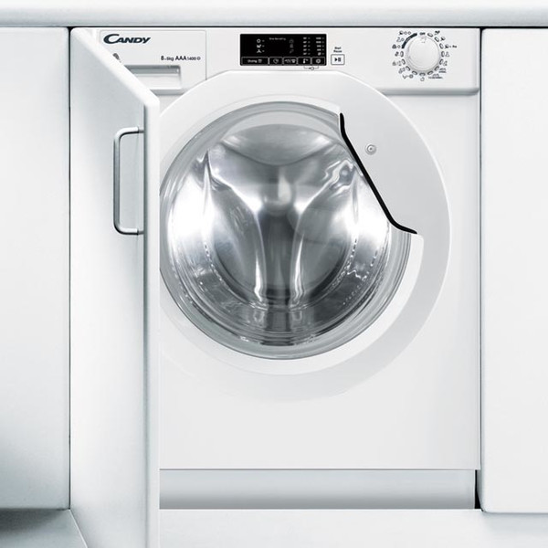 Candy CBWD 8514D-S Built-in Front-load 8kg 1400RPM A White washing machine