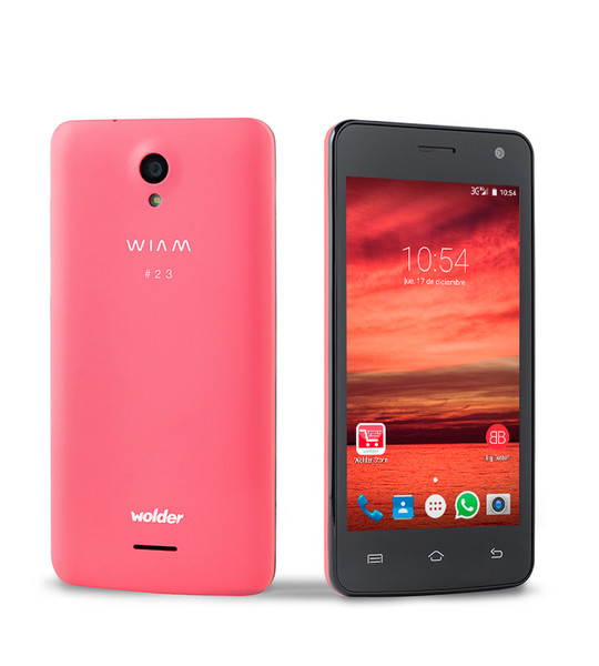 Wolder WIAM #23 Две SIM-карты 4G 8ГБ Черный, Розовый, Белый смартфон