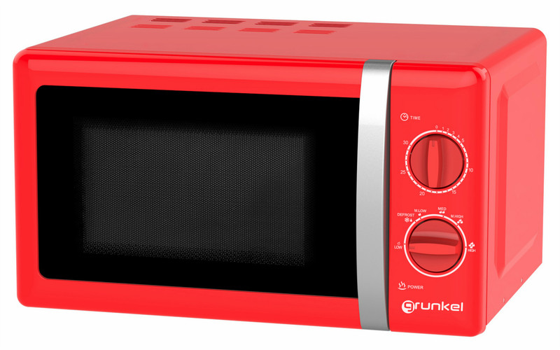 Grunkel MW-20RF Countertop Solo microwave 20L 700W Red microwave