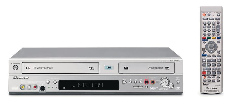 Pioneer 80GB Hard Disk, DVD Recorder, VCR DVR-RT601H-S