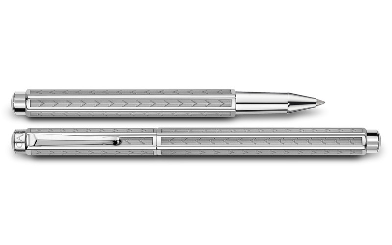 Caran d-Ache Palladium-coated Ecridor Chevron roller pen