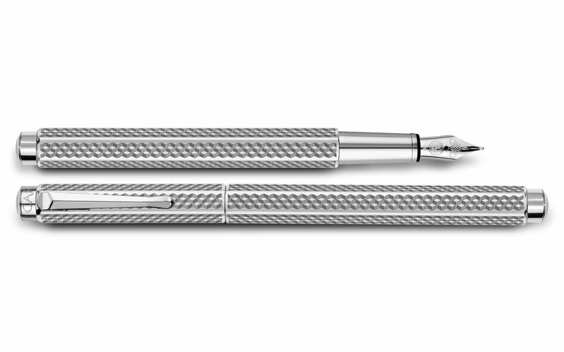 Caran d-Ache Palladium-coated Ecridor Cubrik fountain pen