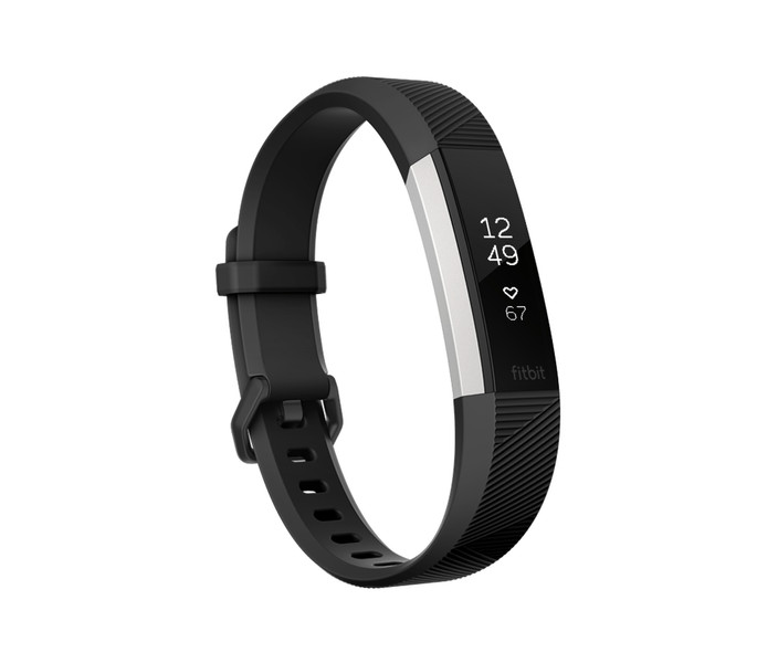 Fitbit Alta HR Wristband activity tracker OLED Проводной/беспроводной Черный, Нержавеющая сталь