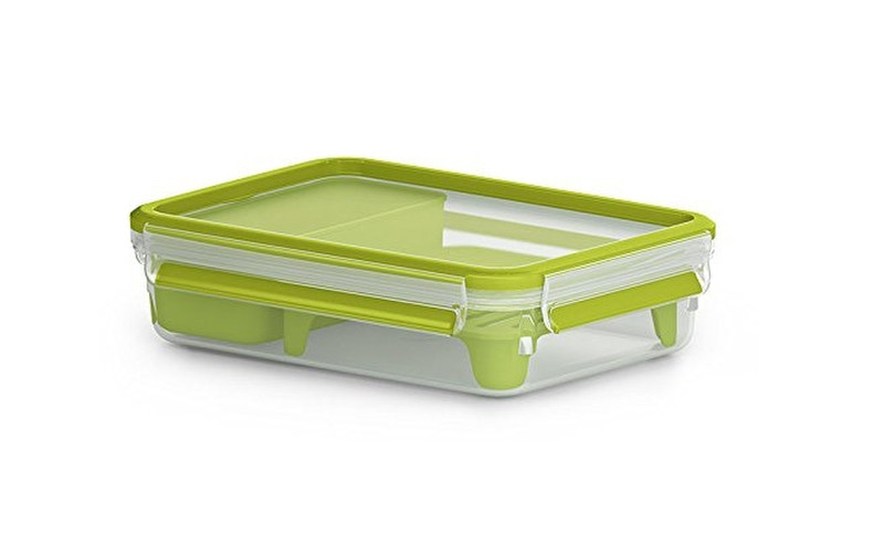 EMSA 518099 Lunch container 1.2L Polypropylene (PP),Thermoplastic elastomer (TPE) Green,Transparent 1pc(s) lunch box