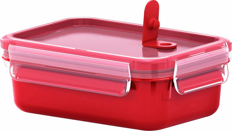 EMSA 517771 Lunch container 0.55L Polypropylene (PP),Thermoplastic elastomer (TPE) Red,Transparent 1pc(s) lunch box