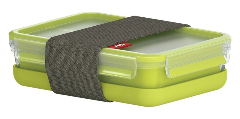 EMSA 518098 Lunch container 1.2L Polypropylene (PP),Thermoplastic elastomer (TPE) Green,Transparent 1pc(s) lunch box