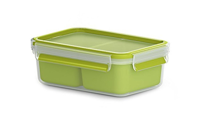 EMSA 518101 Lunch container 1L Polypropylene (PP),Thermoplastic elastomer (TPE) Green,Transparent 1pc(s) lunch box