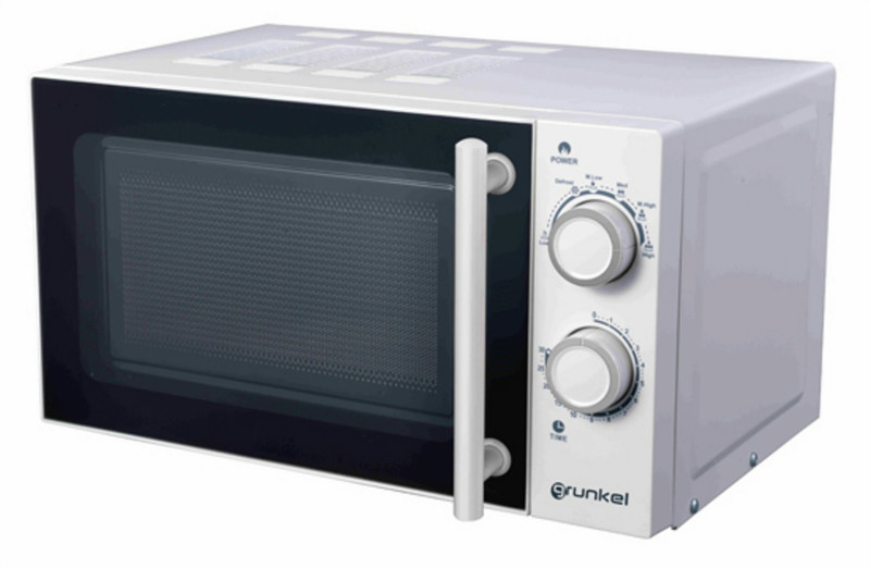 Grunkel MW-20HF Настольный Обычная (соло) микроволновая печь 20л 700Вт Белый микроволновая печь