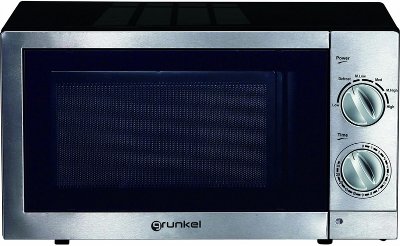 Grunkel MW-20IXT Настольный Обычная (соло) микроволновая печь 20л 1200Вт Нержавеющая сталь микроволновая печь