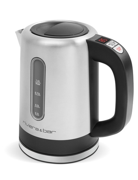 Riviera & Bar Lisa 1L 2000W Black,Stainless steel electric kettle