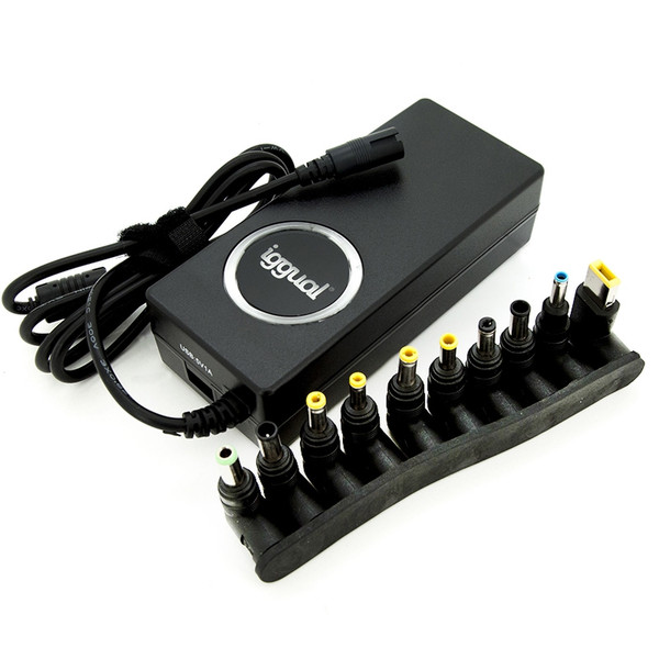 iggual CH-100W USB Для помещений 100Вт Черный адаптер питания / инвертор