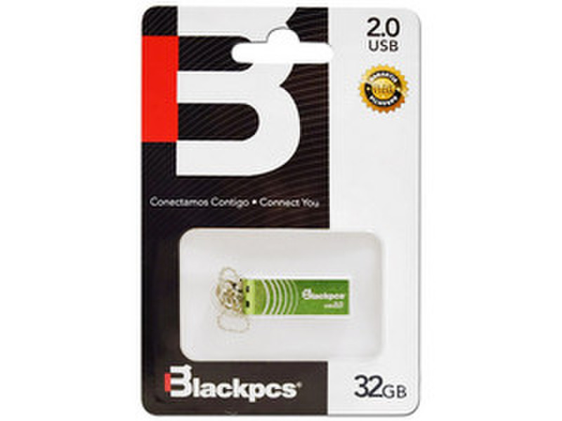 Blackpcs MU2103 32ГБ USB 2.0 Type-A Зеленый, Белый USB флеш накопитель