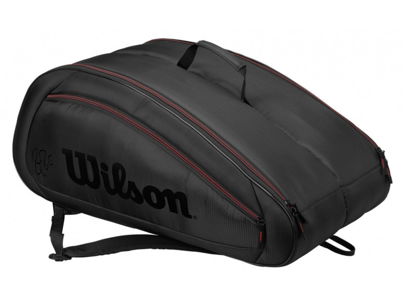 Wilson Sporting Goods Co. Fed Team 12 Black duffel bag