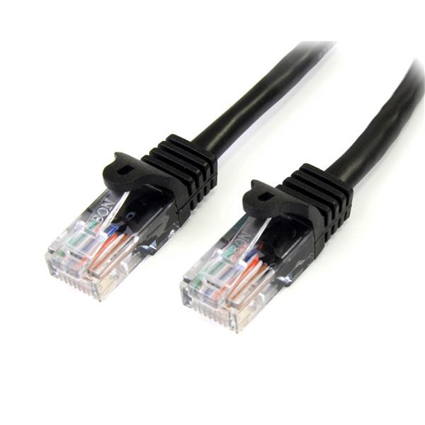 StarTech.com 10m Cat5e Ethernet Netzwerkkabel Snagless mit RJ45 - Schwarz
