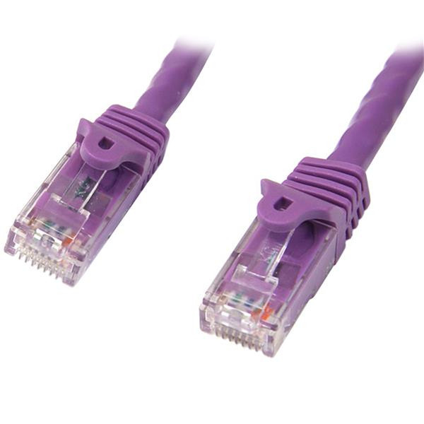 StarTech.com 10m Cat5e Ethernet Netzwerkkabel Snagless mit RJ45 - Lila
